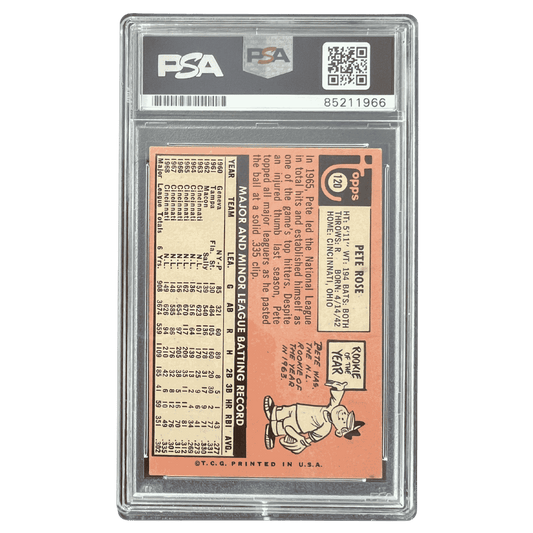 Pete Rose 1968 Topps Autograph Card #120