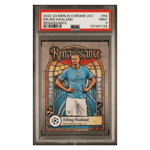 Erling Haaland PSA 9 2022-23 Topps Merlin Chrome UEFA Club Competitions Renaissance Card #R4