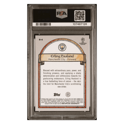 Erling Haaland PSA 9 2022-23 Topps Merlin Chrome UEFA Club Competitions Renaissance Card #R4