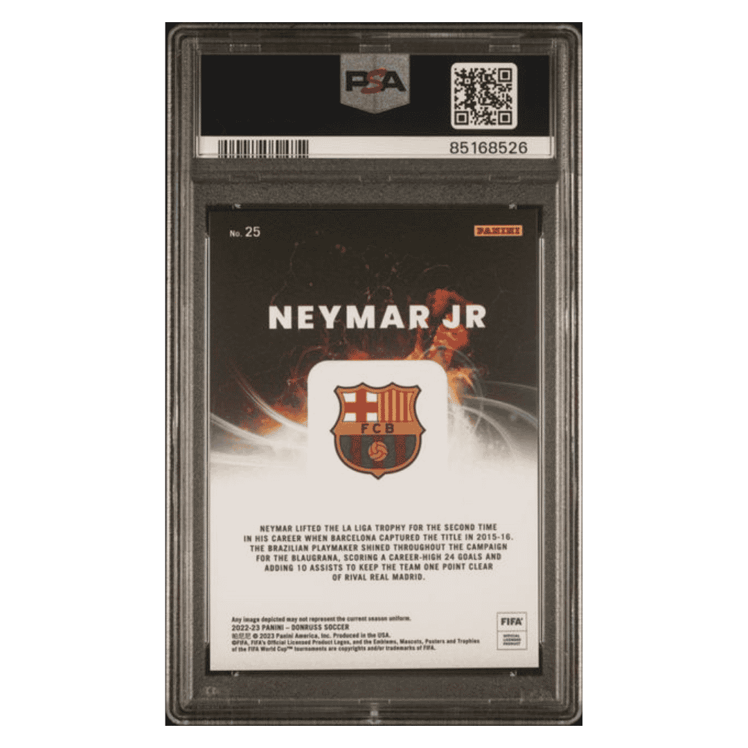 Neymar Jr PSA 9 2022-23 Panini Donruss FIFA Night Moves Card #25