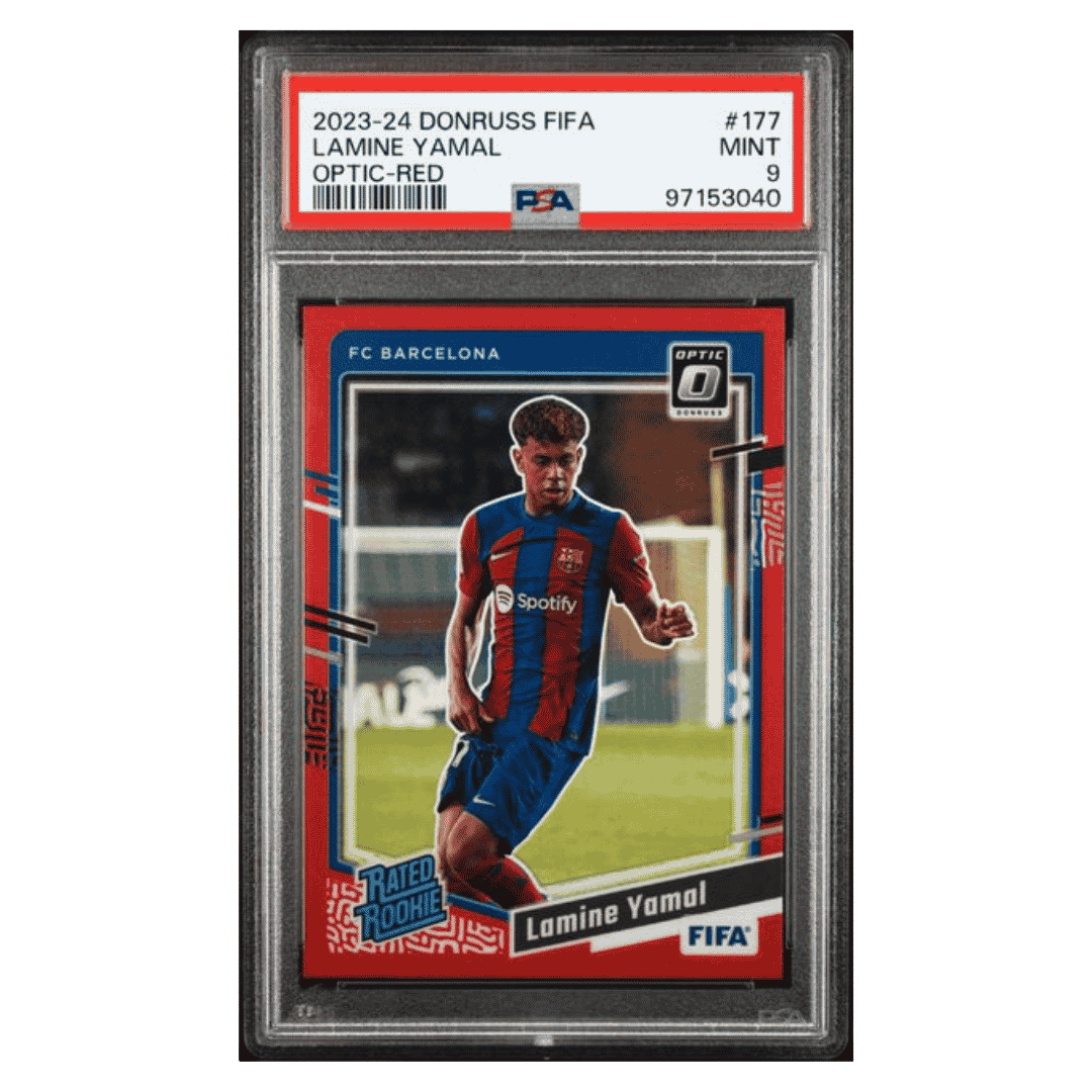 Lamine Yamal PSA 9 2023-24 Donruss FIFA Optic Red Rated Rookie #d/ 299 Card #177