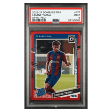 Lamine Yamal PSA 9 2023-24 Donruss FIFA Optic Red Rated Rookie #d/ 299 Card #177