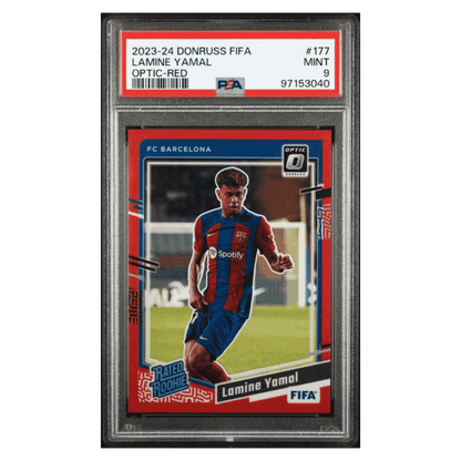 Lamine Yamal PSA 9 2023-24 Donruss FIFA Optic Red Rated Rookie #d/ 299 Card #177