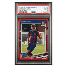 Lamine Yamal PSA 9 2023-24 Donruss FIFA Optic Red Rated Rookie #d/ 299 Card #177