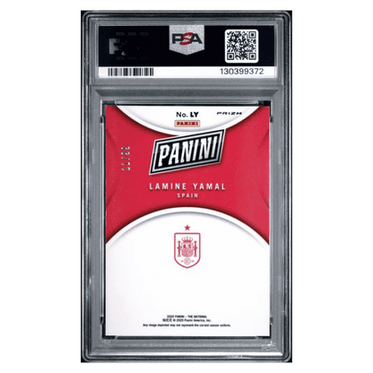 Lamine Yamal PSA 9 2025 Panini National Sports Collectors Convention Silver Pack National Insert #d/ 99 Card #LY