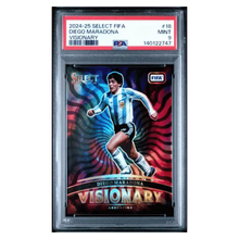 Diego Maradona PSA 9 2024-25 Panini Select FIFA Visionary SSP Card #18