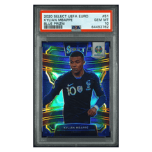 Kylian Mbappe PSA 10 2020 Panini Select UEFA Euro Blue Prizm #d/ 225 Card #51