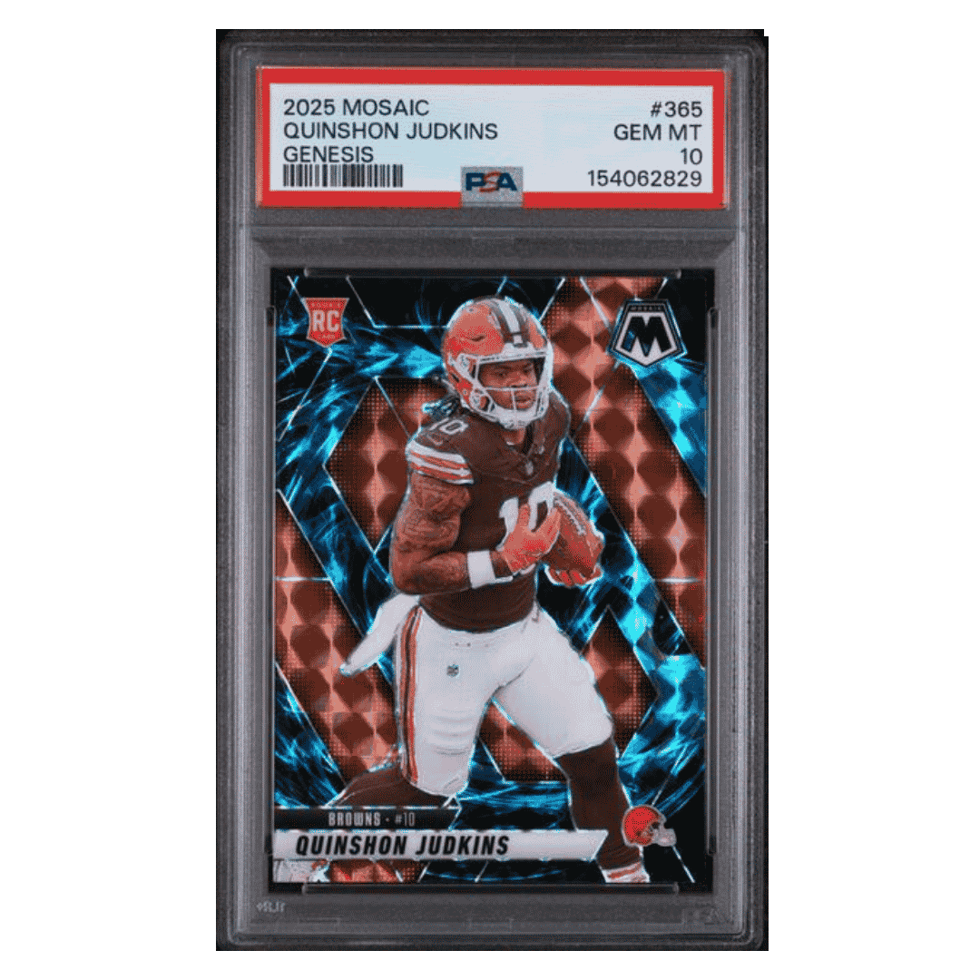 Quinshon Judkins PSA 10 2025 Panini Mosaic Genesis Rookie RC Case Hit Card #365