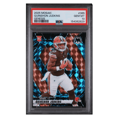 Quinshon Judkins PSA 10 2025 Panini Mosaic Genesis Rookie RC Case Hit Card #365