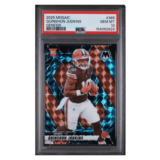 Quinshon Judkins PSA 10 2025 Panini Mosaic Genesis Rookie RC Case Hit Card #365