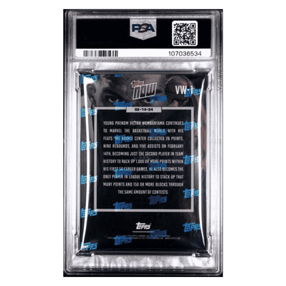Victor Wembanyama PSA 9 2023 Topps Now Rookie RC Card #VW1