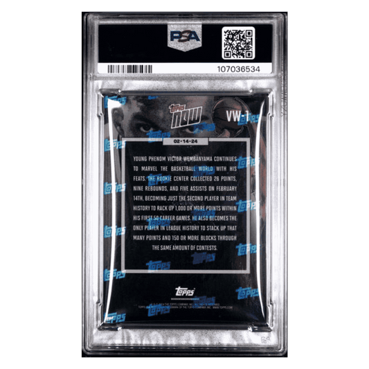 Victor Wembanyama PSA 9 2023 Topps Now Rookie RC Card #VW1