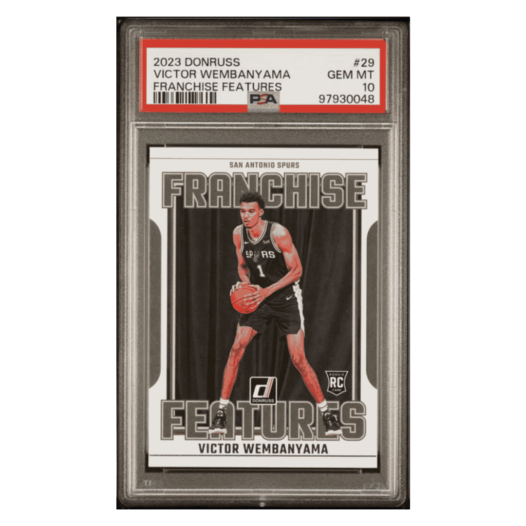 Victor Wembanyama PSA 10 2023 Donruss Franchise Features Rookie RC Card #29