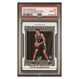Victor Wembanyama PSA 10 2023 Donruss Franchise Features Rookie RC Card #29