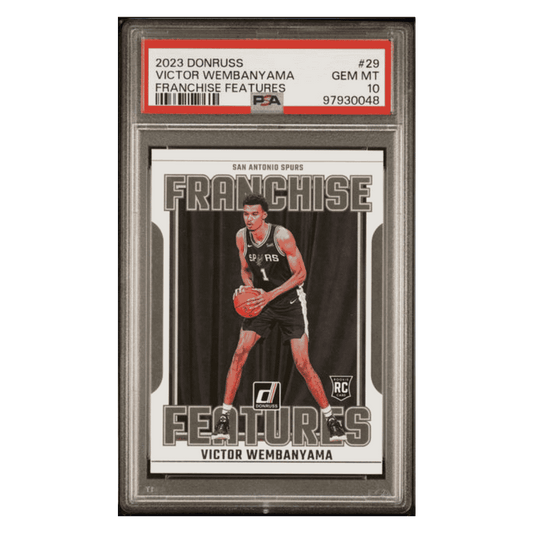 Victor Wembanyama PSA 10 2023 Donruss Franchise Features Rookie RC Card #29