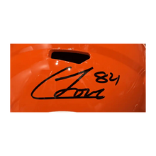 Colston Loveland Chicago Bears Autographed Full Size Alternate Orange Replica Helmet with inscription - JSA COA