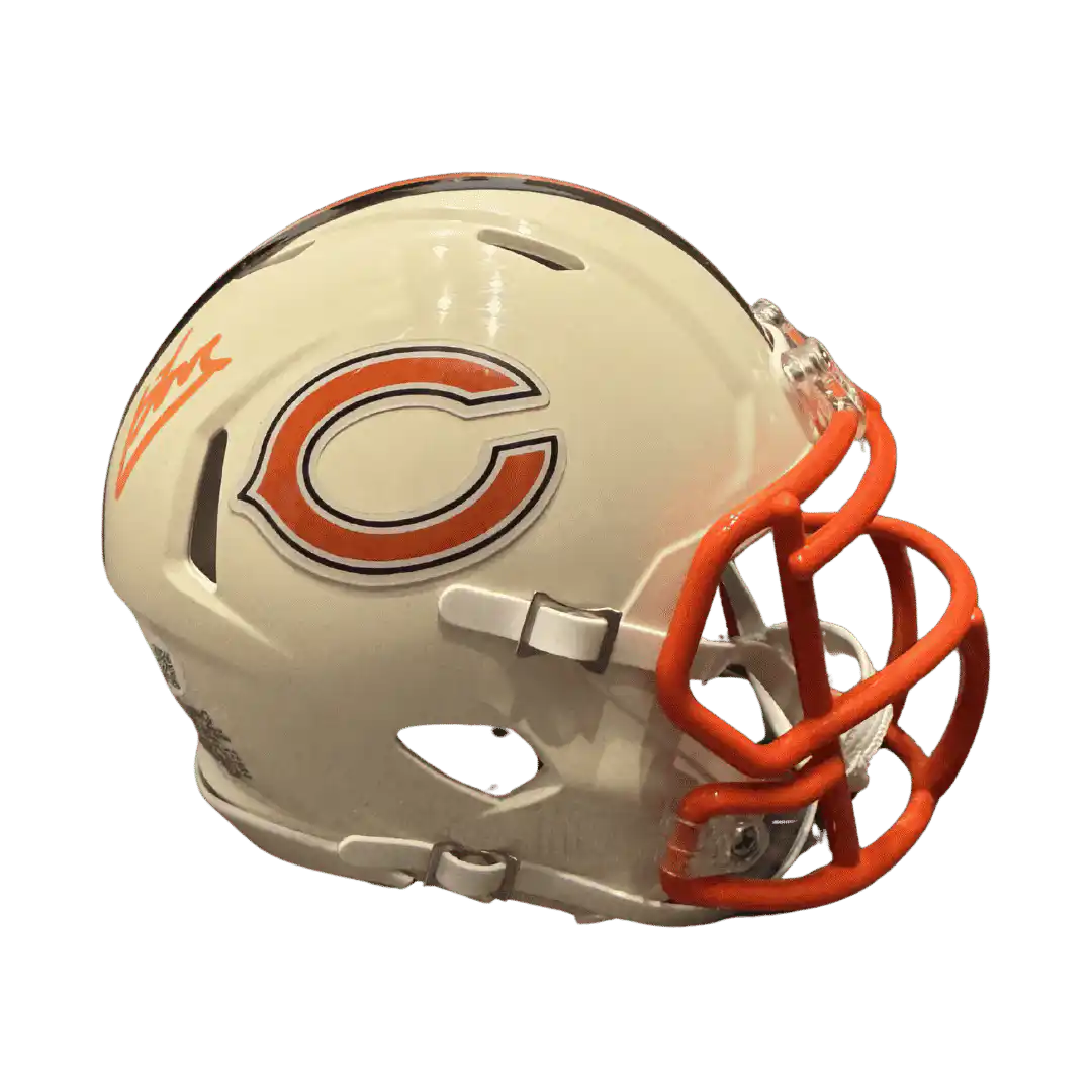 Colston Loveland Chicago Bears Autographed Mini Retro Helmet - JSA COA