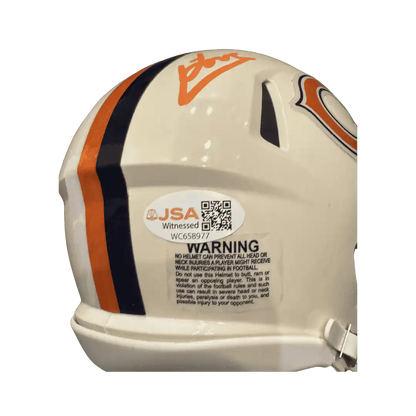 Colston Loveland Chicago Bears Autographed Mini Retro Helmet - JSA COA
