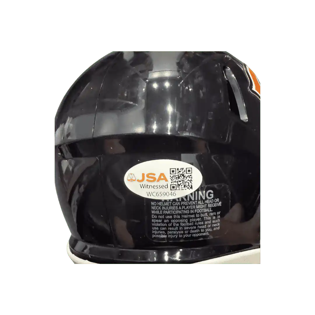 Colston Loveland Chicago Bears Autographed Mini Helmet - JSA COA