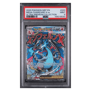 Mega Charizard X ex PSA 9 2025 Pokemon Mega Evolution Black Star Promo Ultra Premium Collection Card #023