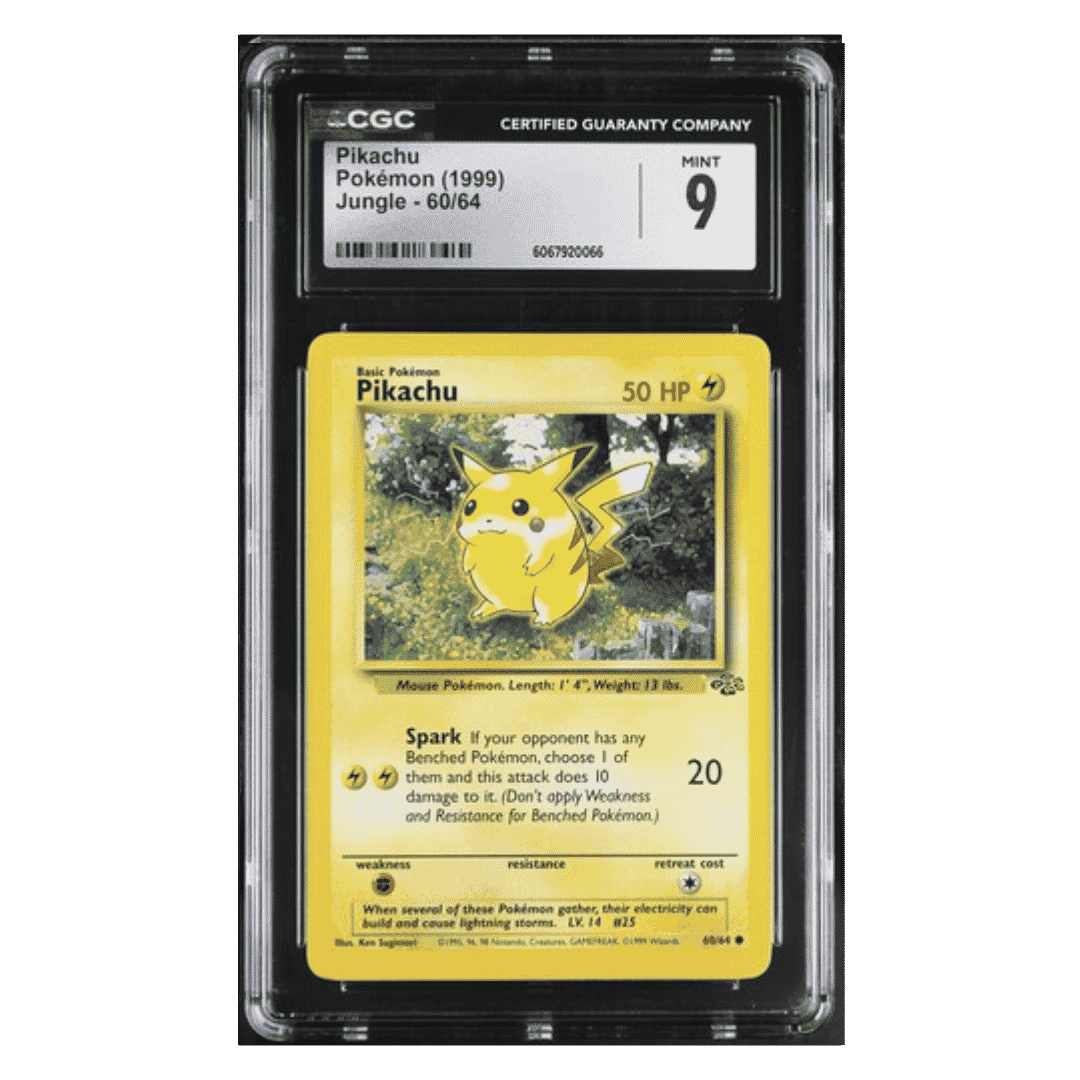 Pikachu CGC 9 1999 Pokemon Jungle Card #60/64