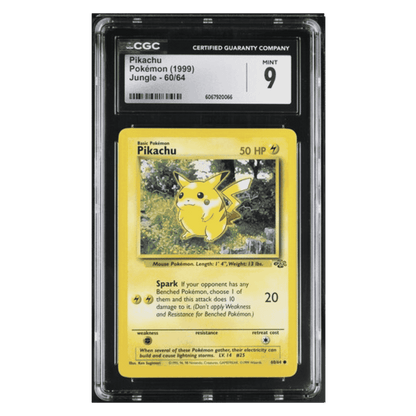 Pikachu CGC 9 1999 Pokemon Jungle Card #60/64