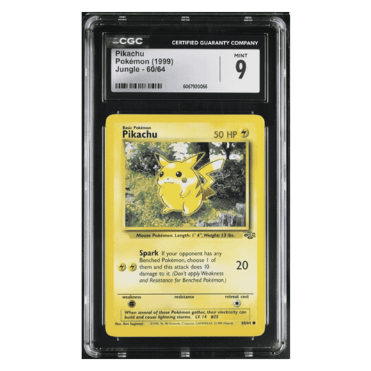 Pikachu CGC 9 1999 Pokemon Jungle Card #60/64