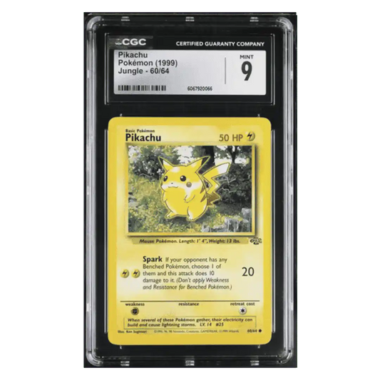 Pikachu CGC 9 1999 Pokemon Jungle Card #60/64