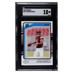 Jayden Daniels SGC 10 2024 Panini Donruss Rated Rookie Card #389