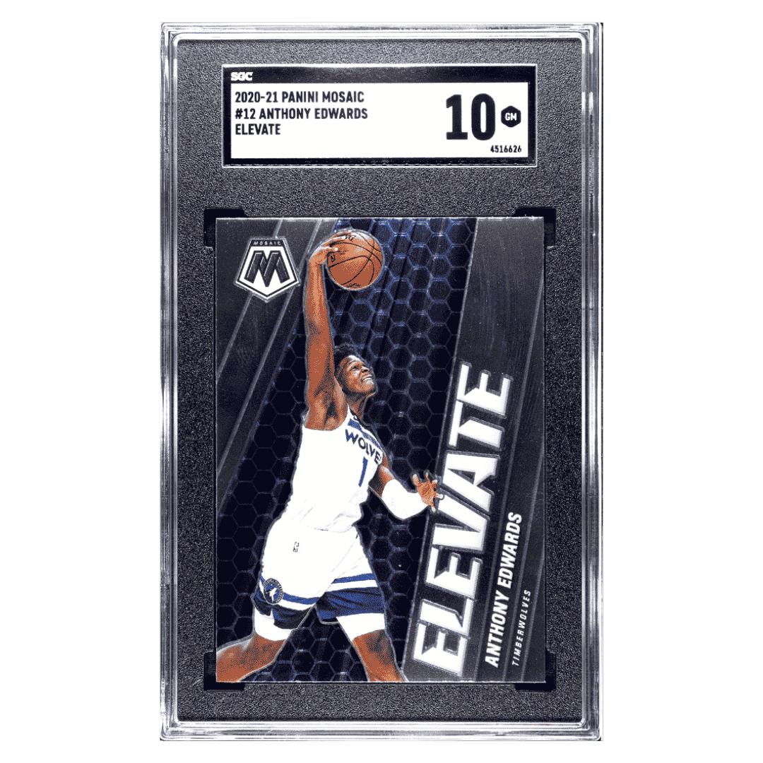 Anthony Edwards SGC 10 2020-21 Panini Mosaic Elevate Card #12