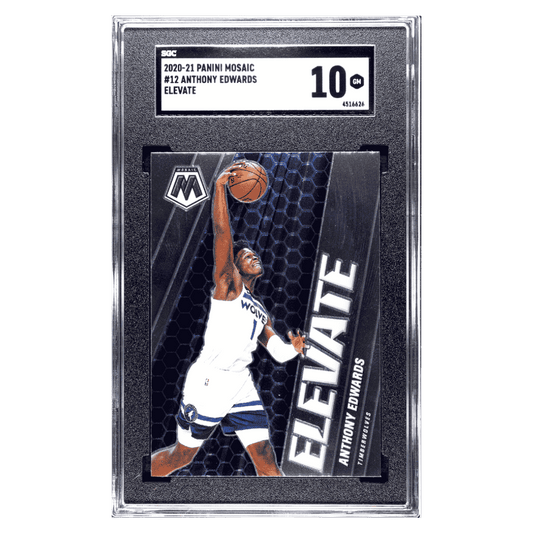 Anthony Edwards SGC 10 2020-21 Panini Mosaic Elevate Card #12