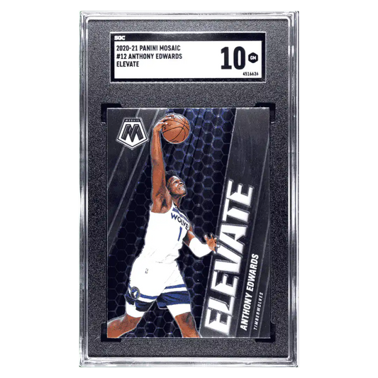 Anthony Edwards SGC 10 2020-21 Panini Mosaic Elevate Card #12
