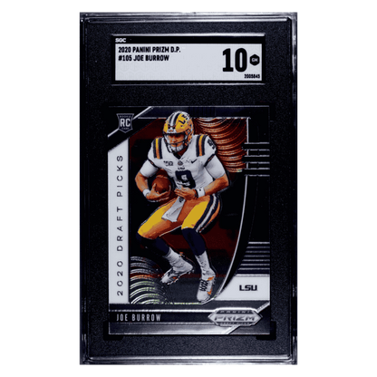 Joe Burrow SGC 10 2020 Panini Prizm Draft Picks Rookie RC Card #105