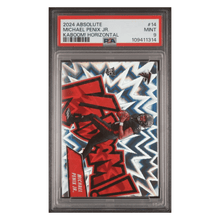 Michael Penix Jr PSA 9 2024 Panini Absolute Kaboom! Horizontal Rookie RC Card #14