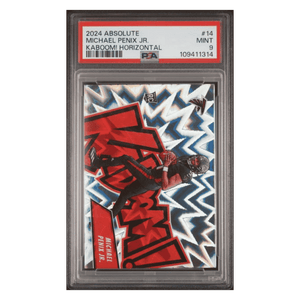 Michael Penix Jr PSA 9 2024 Panini Absolute Kaboom! Horizontal Rookie RC Card #14