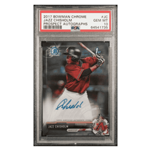 Jazz Chisholm PSA 10 2017 Topps Bowman Chrome Prospect Autographs Card #JC
