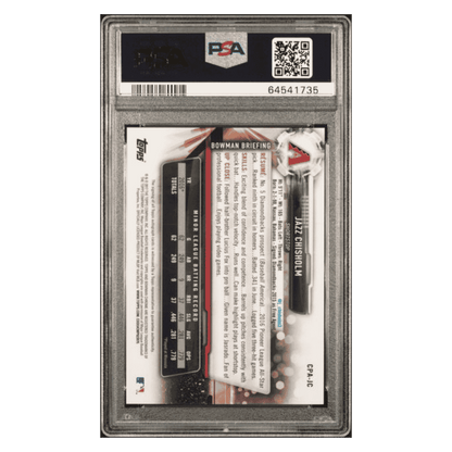 Jazz Chisholm PSA 10 2017 Topps Bowman Chrome Prospect Autographs Card #JC