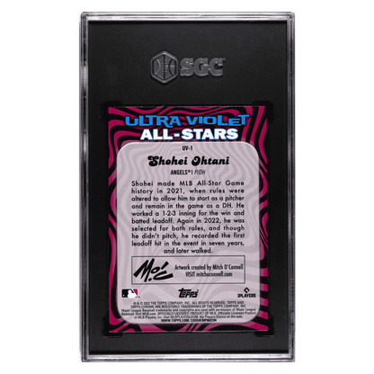 Shohei Ohtani SGC 9 2023 Topps Chrome Ultraviolet All-Stars Card #UV-1
