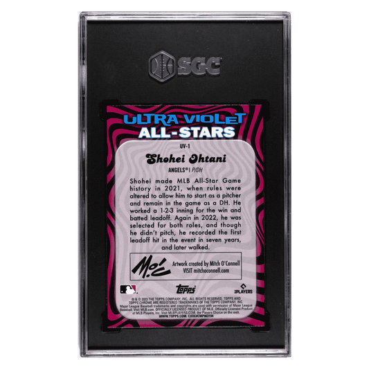 Shohei Ohtani SGC 9 2023 Topps Chrome Ultraviolet All-Stars Card #UV-1