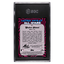 Shohei Ohtani SGC 9 2023 Topps Chrome Ultraviolet All-Stars Card #UV-1