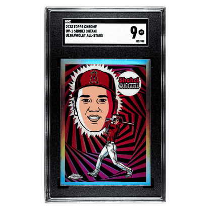 Shohei Ohtani SGC 9 2023 Topps Chrome Ultraviolet All-Stars Card #UV-1