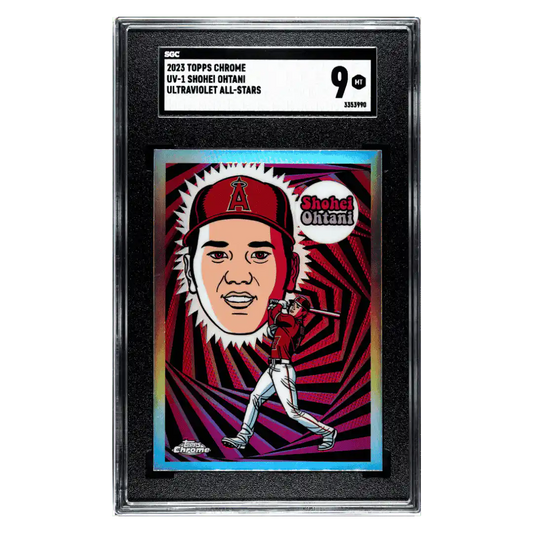 Shohei Ohtani SGC 9 2023 Topps Chrome Ultraviolet All-Stars Card #UV-1