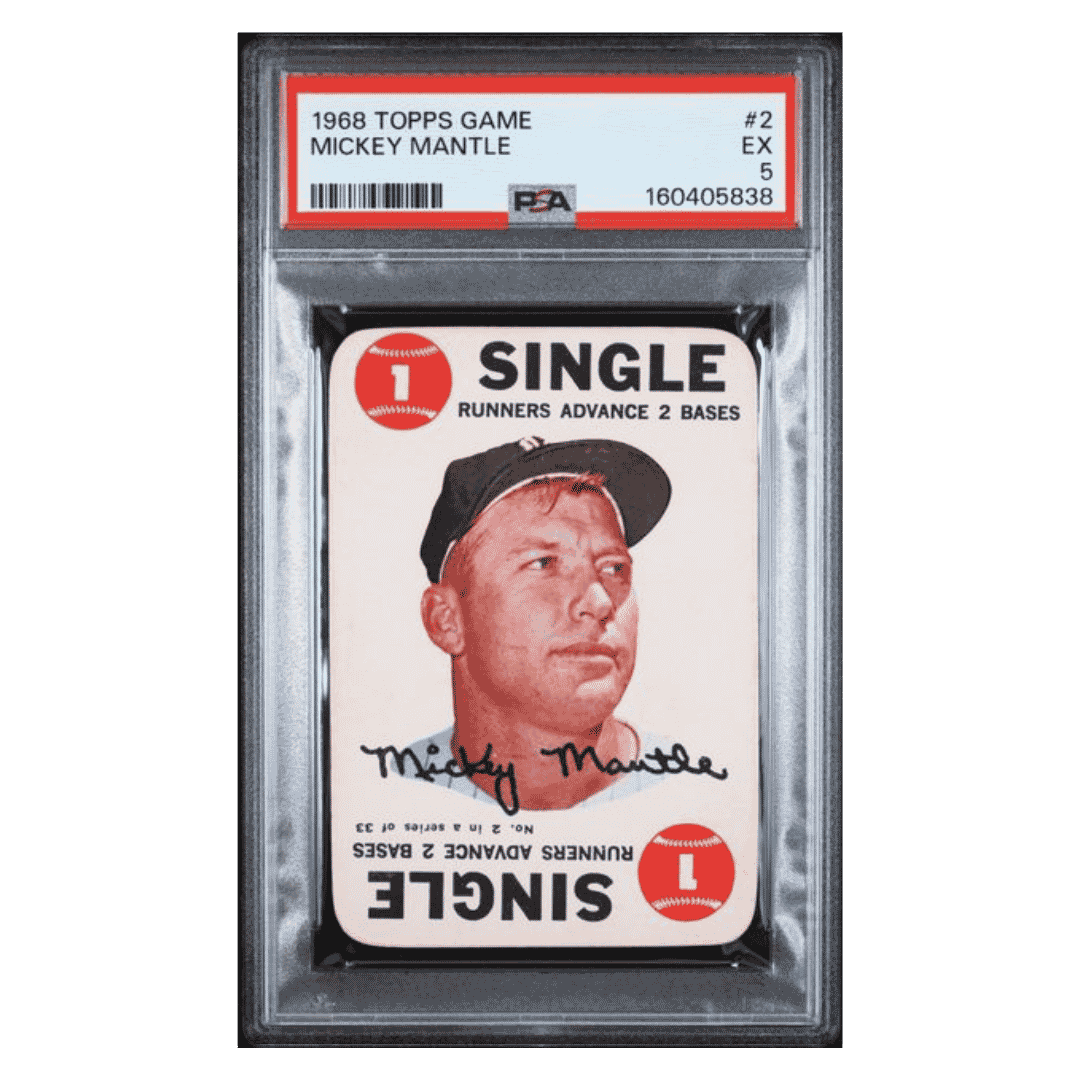 Mickey Mantle PSA 5 1968 Topps Game Card #2