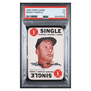 Mickey Mantle PSA 5 1968 Topps Game Card #2