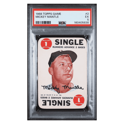 Mickey Mantle PSA 5 1968 Topps Game Card #2