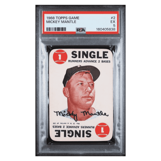 Mickey Mantle PSA 5 1968 Topps Game Card #2
