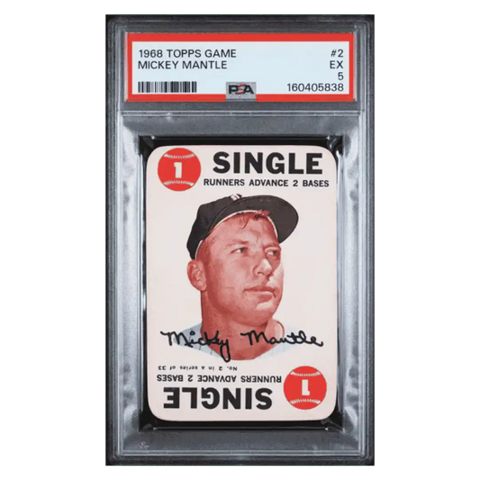 Mickey Mantle PSA 5 1968 Topps Game Card #2