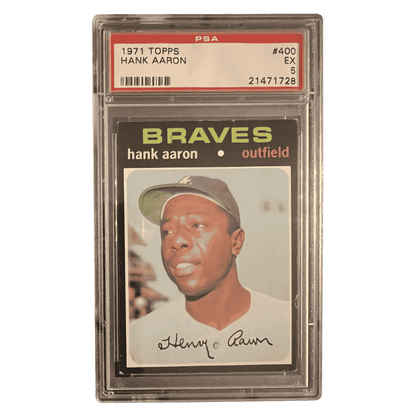 Hank Aaron PSA 5 1971 Topps Card #400