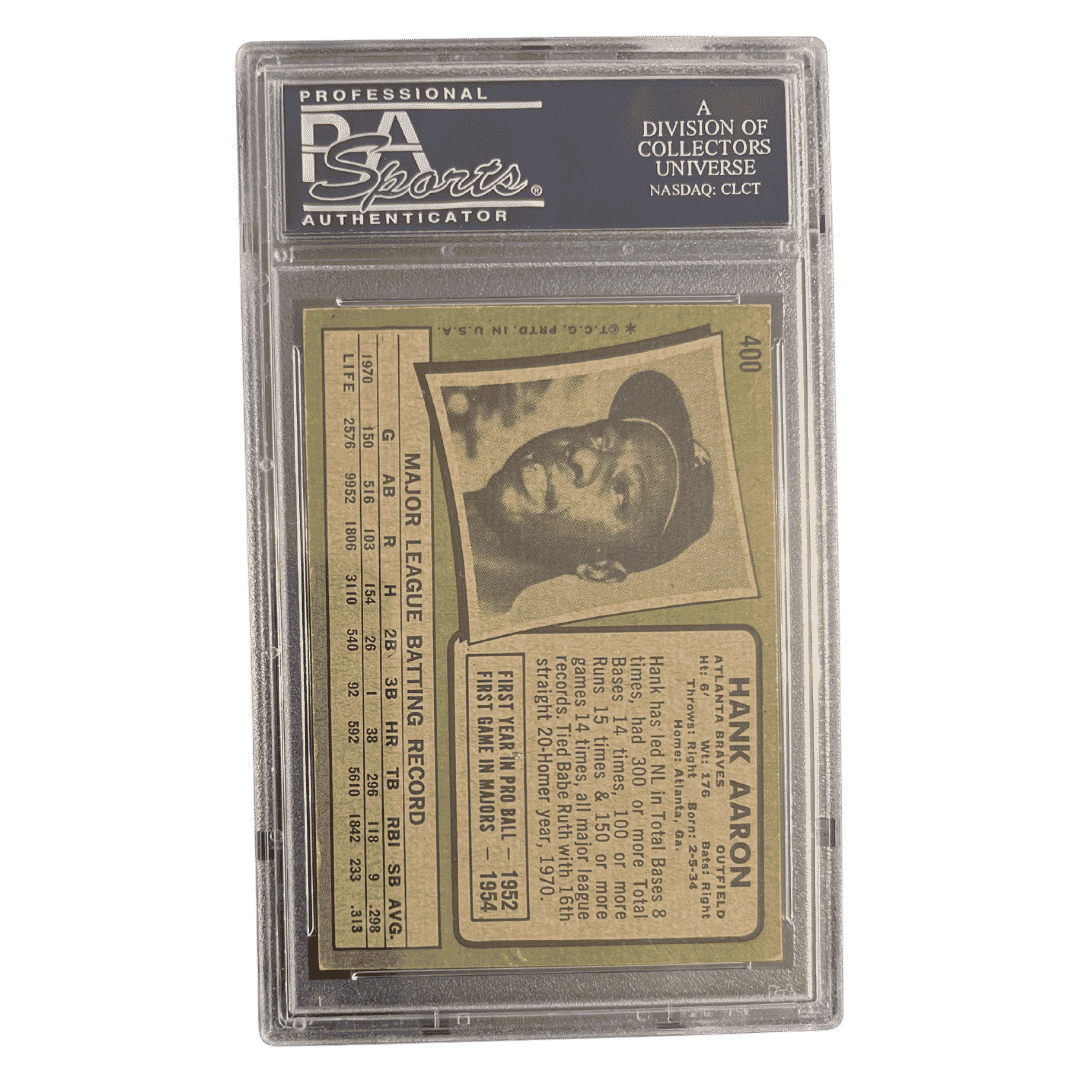 Hank Aaron PSA 5 1971 Topps Card #400