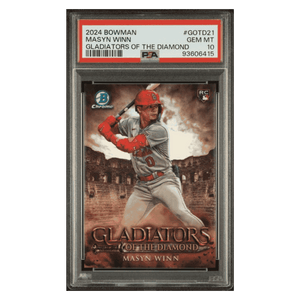 Masyn Winn PSA 10 2024 Bowman Chrome Gladiators of the Diamond Rookie RC Card #GOTD21